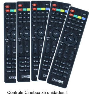Pack 5x Controle Compatível Cinebox