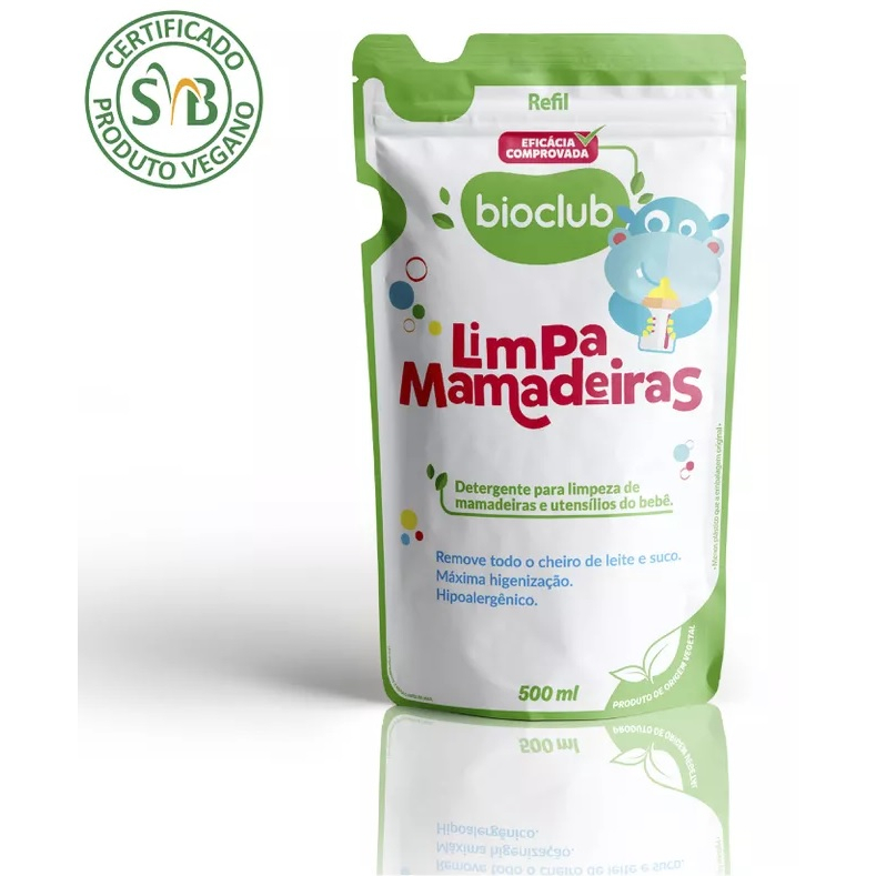 Refil Limpa Mamadeiras para Bebe 500ml Refil Detergente para Mamadeira -  Bioclub