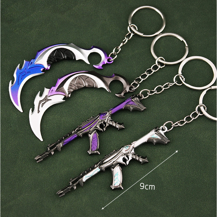 Chaveiros Valorant (Karambit e Facas, Vandal, Phantom, Operator, Sheriff)