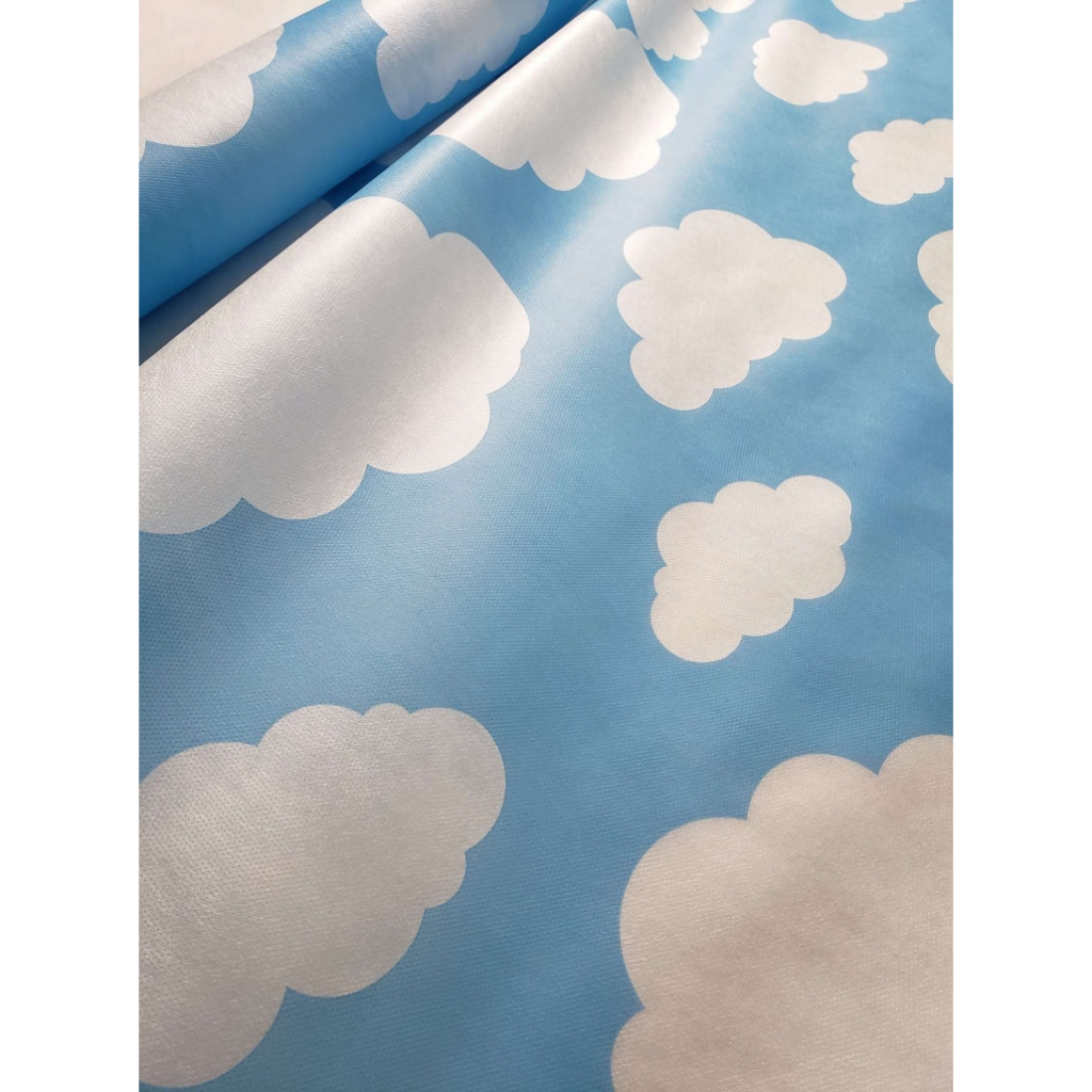 2-10 metros Tnt Estampado Nuvem Baby Infantil Decoracao Aniversário Mesa Parede Festa Cenário