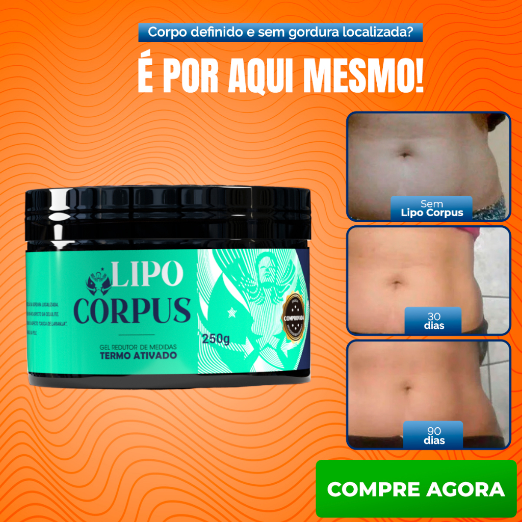 Gel Termo Ativado Lipo Corpus Redutor de Medidas - Envio Rápido