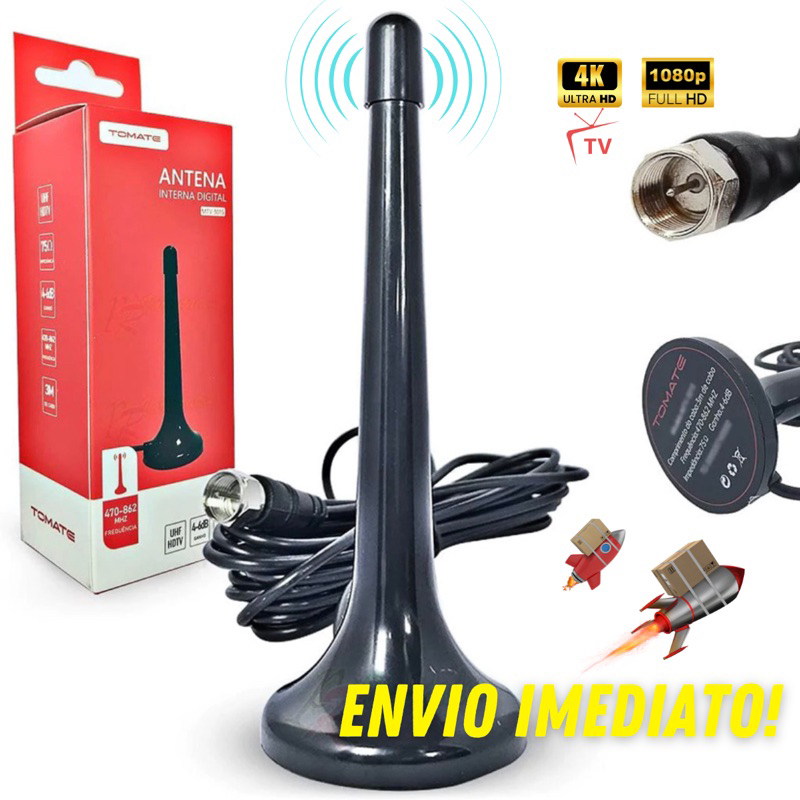 Antena Digital Tv Hd Interna e Externa