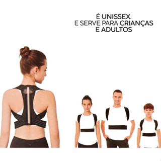 Cinta Colete Corretor Postural Colete Ajustador Coluna Ombro