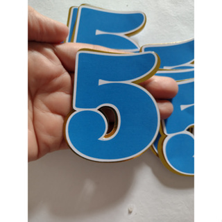 10 Apliques 7cm Números Papel Lamicote e Color Plus em Oferta na Shopee