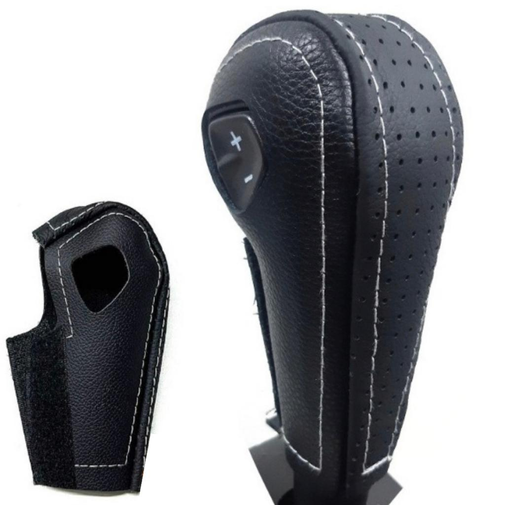 Capa COURO LEGÍTIMO manopla  câmbio automático Chevrolet Spin Tracker Sonic Onix Prisma Cobalt em Oferta na Shopee
