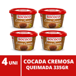 Cocada Cremosa Queimada 335gr Sococo - 4 Unidades