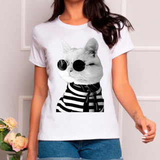 Camiseta T-shirt Feminina Blusa Estampa Pet Variadas