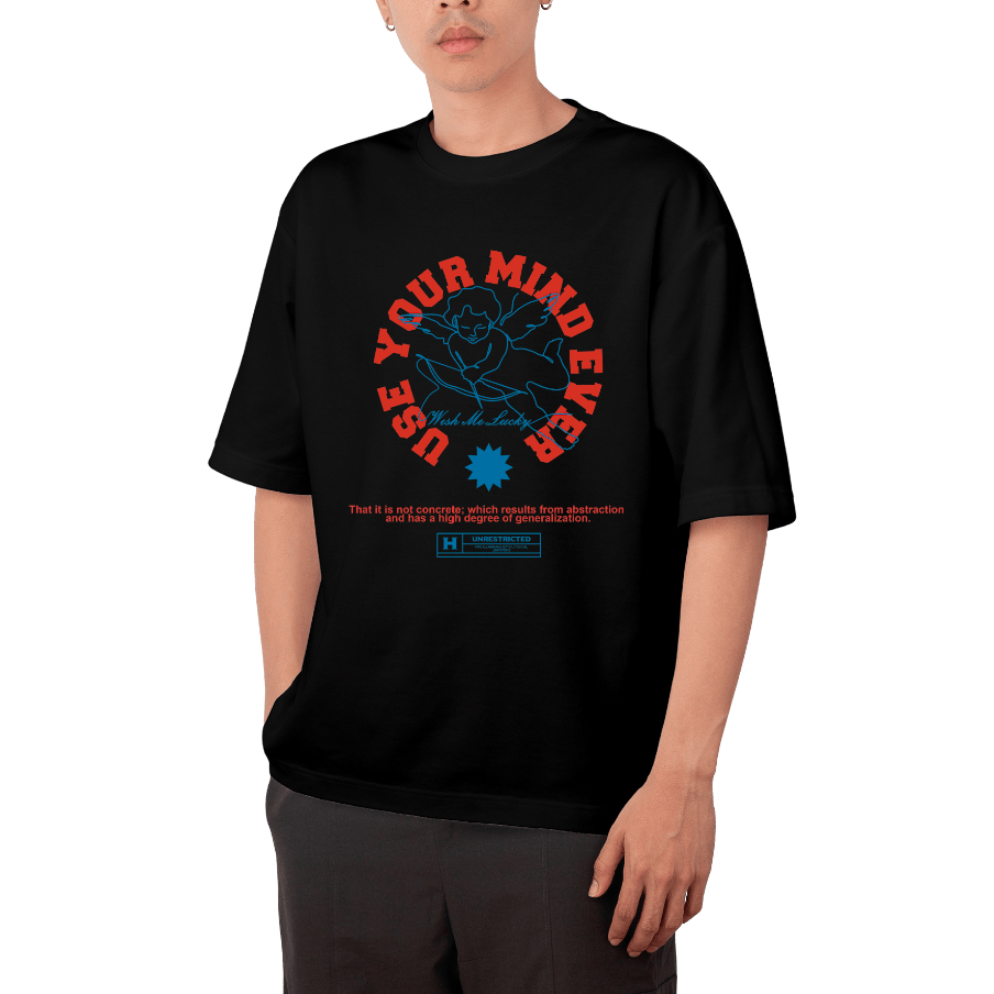 Camiseta Use Your Mind Ever Cupido Oversized Manga Curta Streetwear Básica