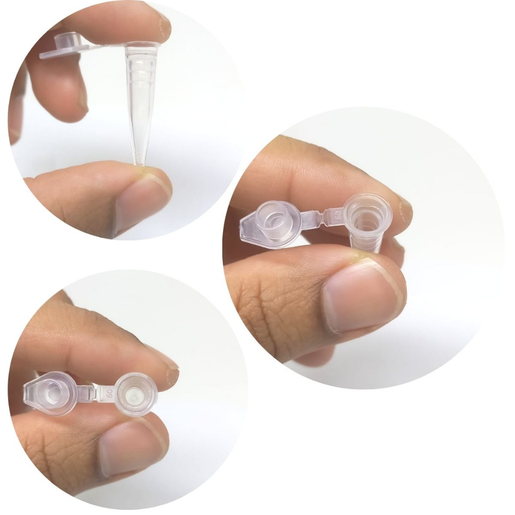 Microtubo Tipo Econômico 0,38ML Externo e 0,3ml Interno Incolor com 1000 Unidades