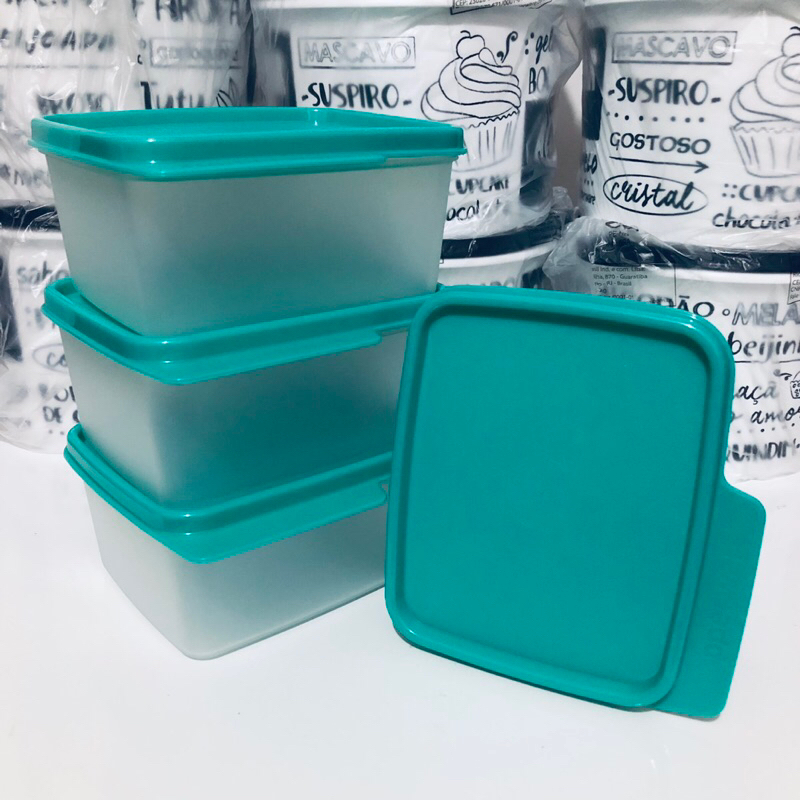 Tupperware Basic Line 500ml Geladeira Tampa Potes Cozinha em Oferta na Shopee