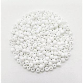 Miçanga de Vidro - 6/0 - Branca (aprox. 590 Peças) em Oferta na Shopee