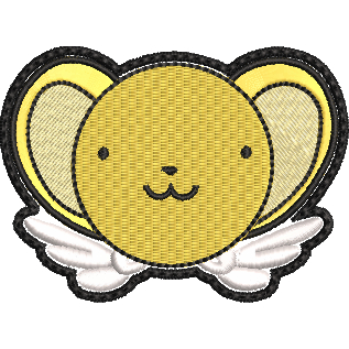 sakura card captor kero patch bordado 9x6,5 cm