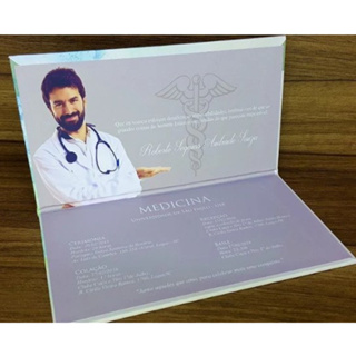 5 Convites de Formatura Faculdade Cartonado em Oferta na Shopee