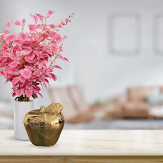 Enfeite Maçã de Cerâmica Decorativa Pequena
