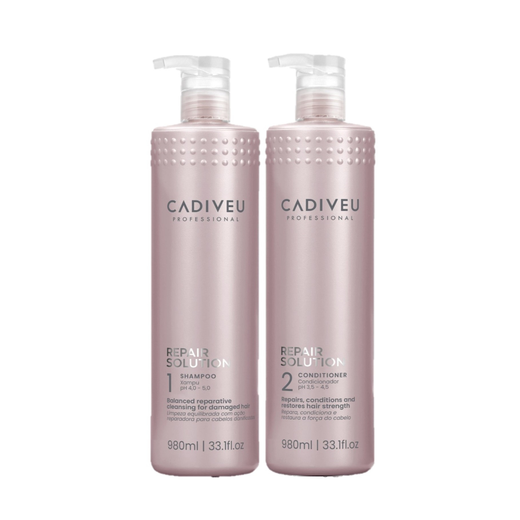 Cadiveu KIT Repair Solution Shampoo 980ml + Condicionador 980ml