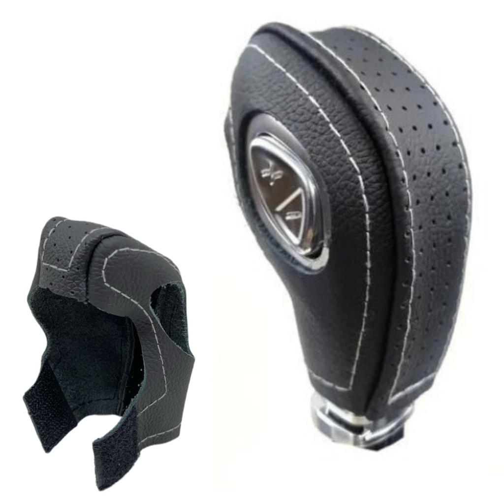 Capa Couro Manopla Câmbio Powershift Titanium Ford Ka Focus New Fiesta Fusion Ecosport Cargo