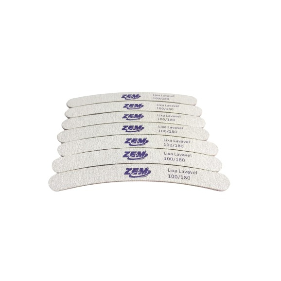 Lixa Banana Lavável ZEM 100/180 Para Unhas | Envio Rápido