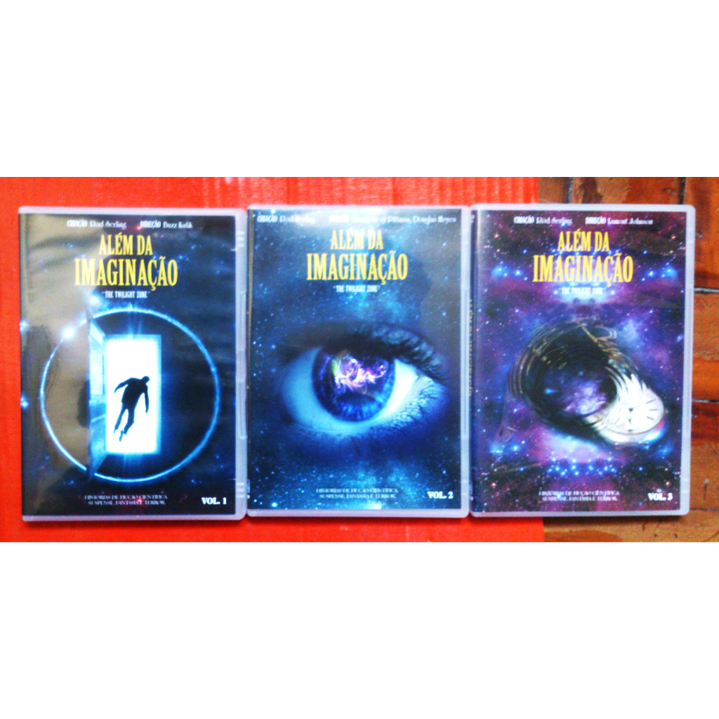 Dvd Além da Imaginação - Vol. 1, 2 e 3 = São 3 Dvds - The Twilight Zone