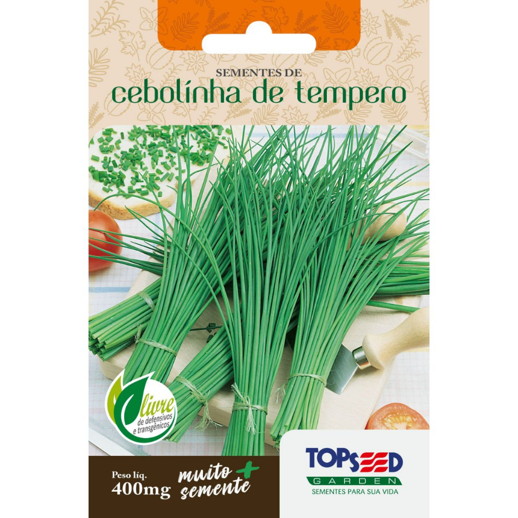 Sementes de Cebolinha de Tempero 400mg - Topseed Linha Tradicional em Oferta na Shopee