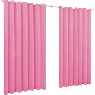 Cortina duas partes Roma Rosa 2.00m x 1.40m com Ilhós Janela Sala Quarto Cozinha Escritório Parede em Oferta na Shopee