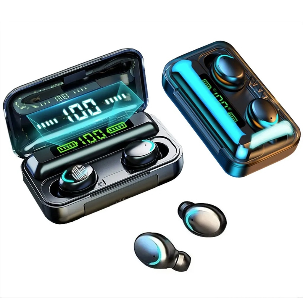 Fone De Ouvido Sem Fio F9-5 Display Led Power Bank Audio Premium