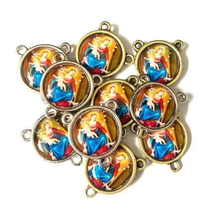 Entremeio / Trevo NS do Rosário - Redondo (10 Unidades) Para Montagem De Terço em Oferta na Shopee