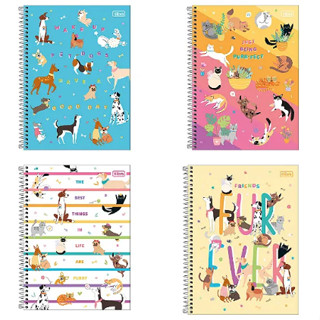 CADERNO UNIV 1M CD TILIBRA 80FLS HUG ME