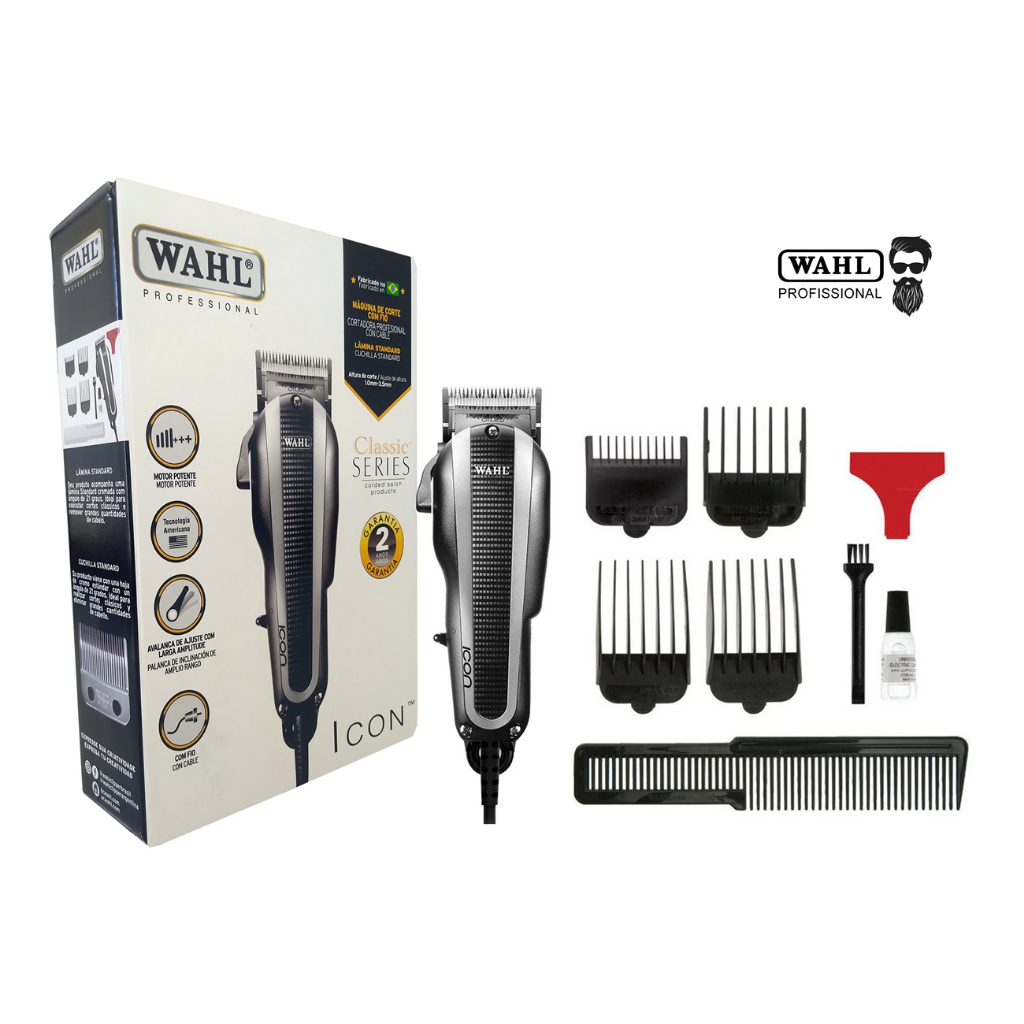 Maquina de Cortar Cabelo Wahl Profissional Icon 220V.