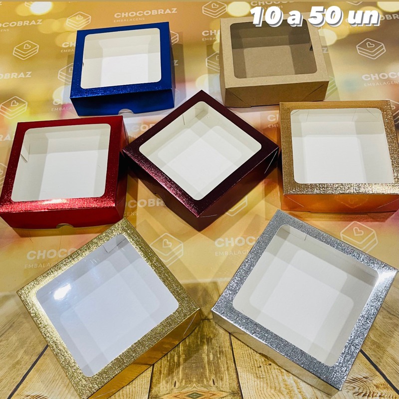 KIT CAIXA CORES COM VISOR S21 15X15X4CM ASSK EMBALAGENS//