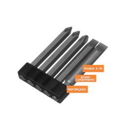 Bicos Ponteiras Aço para Chave de Impacto Philips Fenda Gp Cs-5002aa Encaixe 5/16