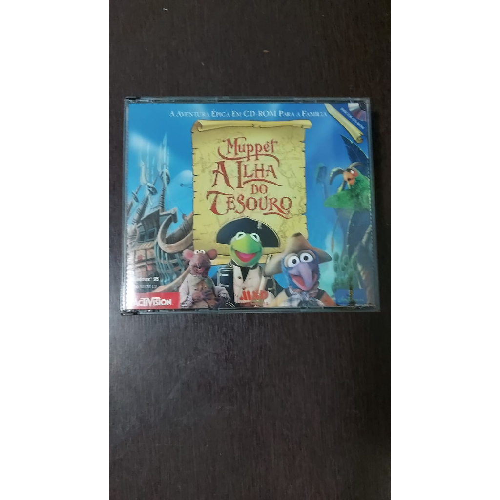 cd rom muppet a ilha do tesouro 3 cd