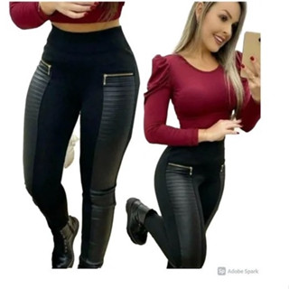 Calça Legging Montaria Gorgurinho Ziper Skinny Cirre