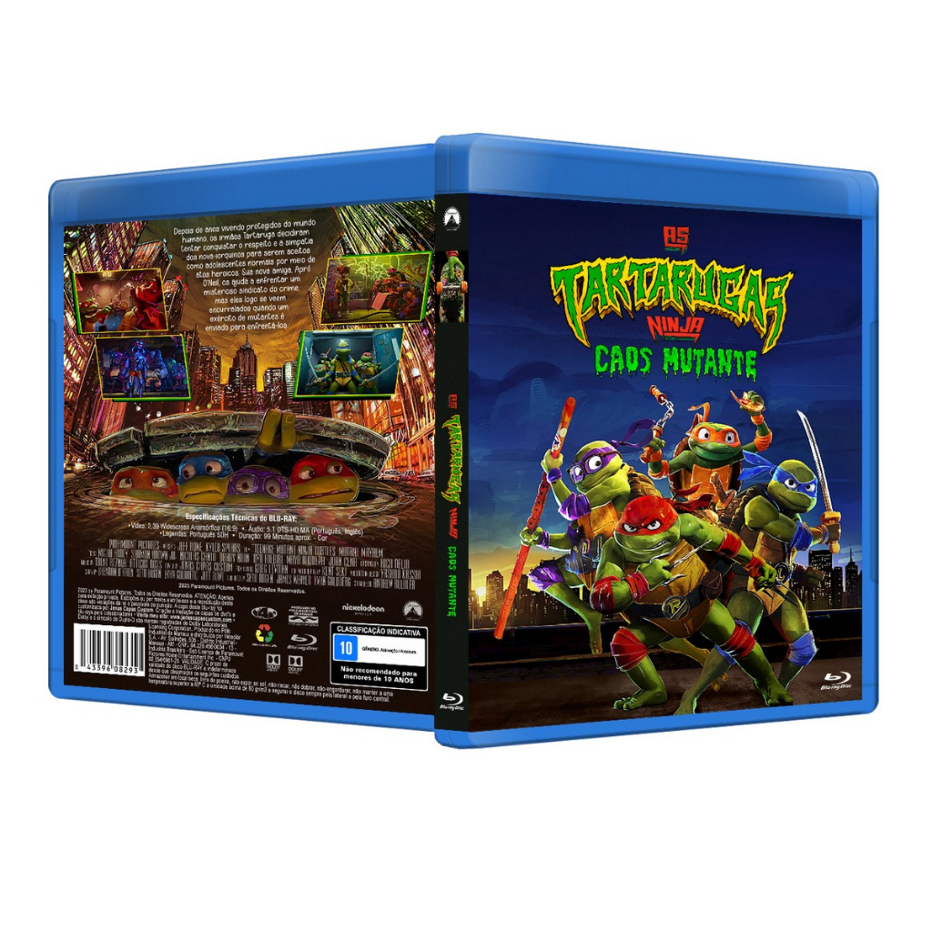 Blu-ray: As Tartarugas Ninjas - Caos Mutante DUB/LEG [PERSONALIZADO]