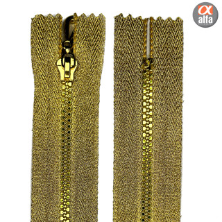 Zíper Vislon Dourado 10CM C/10un (10097)