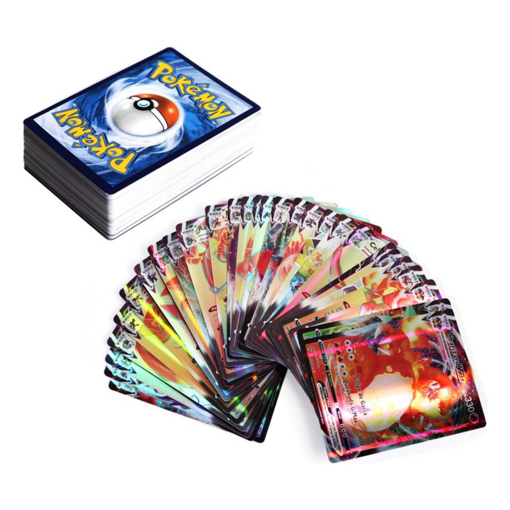 Cartas Pokemon GX Vmax Full Art Sem Repetições Lendária Rara Brilhantes Cromadas Charizard Pikachu Arceus Umbreon Mewtho