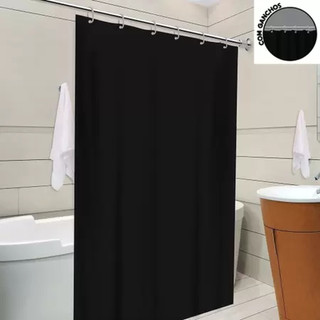Cortina Box Para Banheiro Sem Visor Antimofo Liso Proteção e Estilo