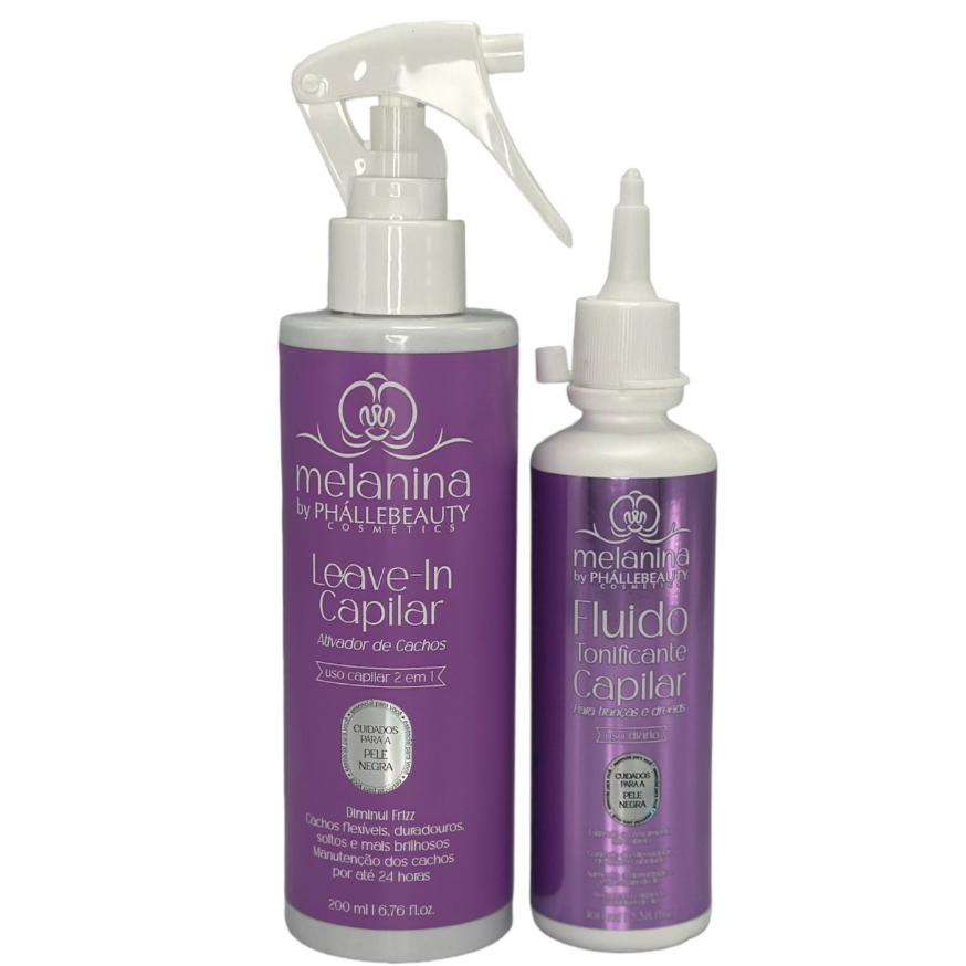 Kit Capilar Melanina Phallebeauty em Oferta na Shopee