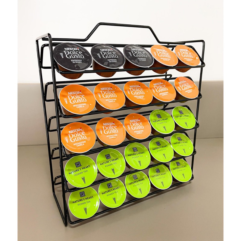 Porta Cápsula de Café Dolce Gusto 50 unidades Suporte Reforçado Preto Organizador Suporte Bancada em Oferta na Shopee