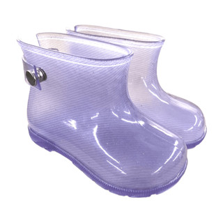 Galocha Infantil Impermeável Transparente Para Meninas