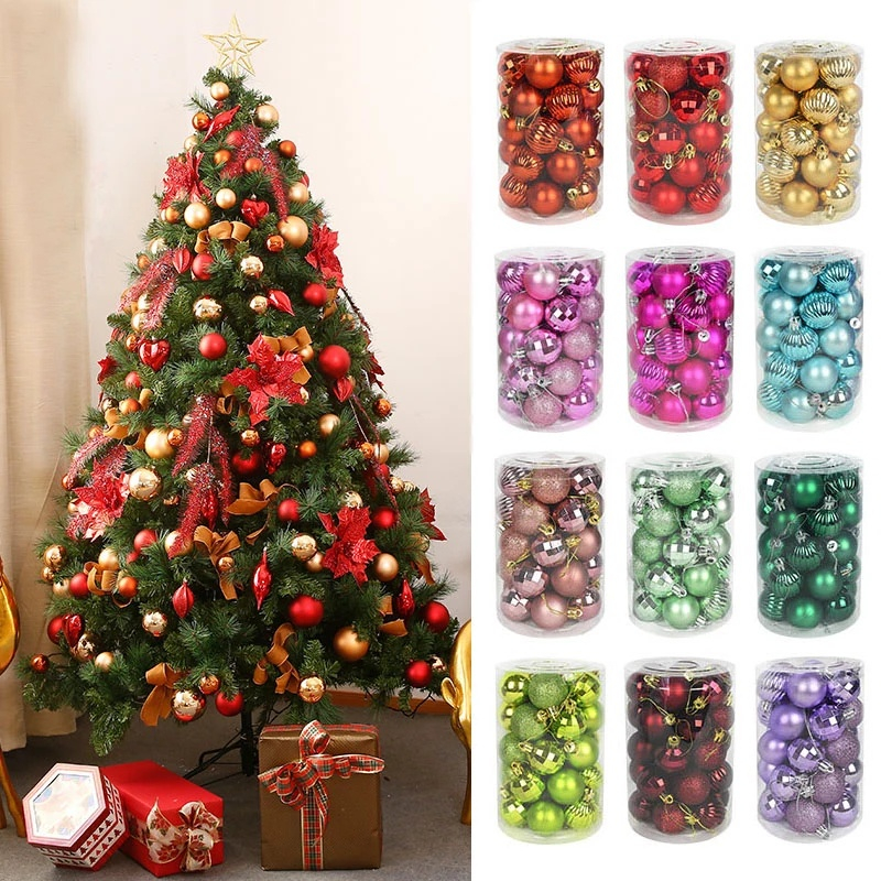 Bolas de Natal Luxuosas Bolinhas Natal 6cm/5cm/4cm Diversas Cores Bolas Natal Diferentes Decoração em Oferta na Shopee