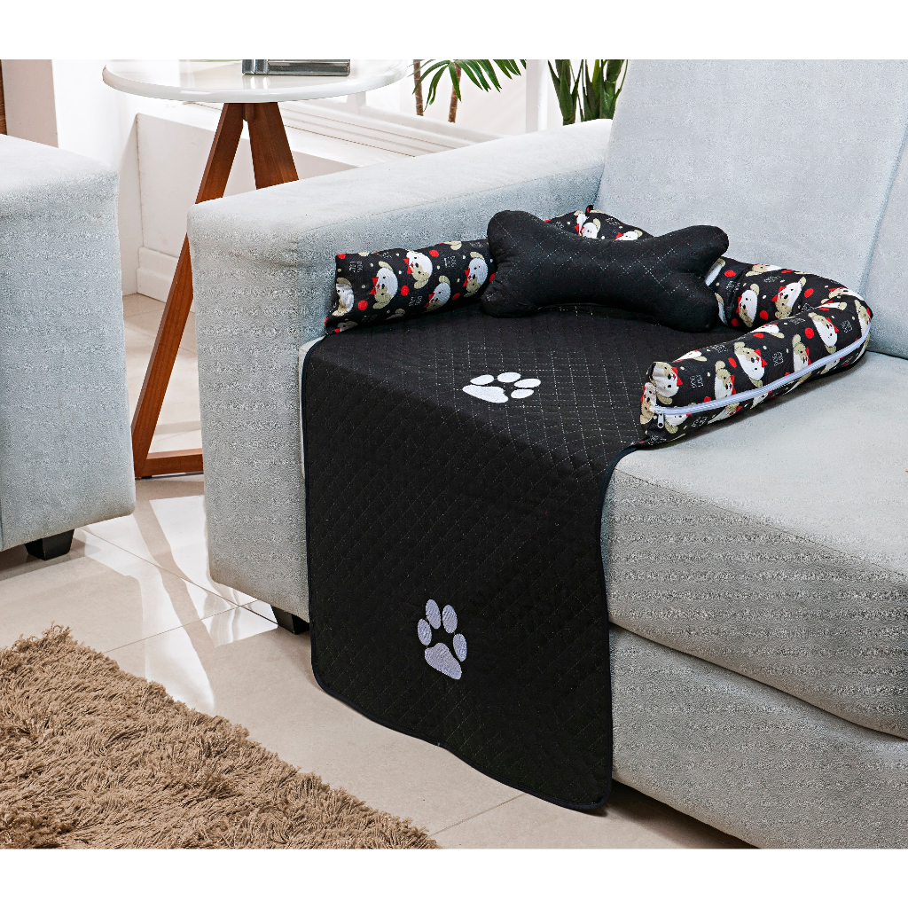 Cama Caminha Protetor De Sofa Pet Com Ziper Lavavel Para Caes e Gatos Tamanho Grande P M G Mais Barato