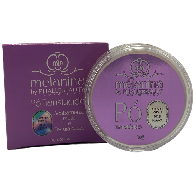 Pó Translúcido Melanina PhálleBeauty PH0808 Cuidados Para Peles Negras em Oferta na Shopee
