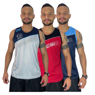 Camiseta Regata Masculina 2 Cores Esportiva Fitness Academia Caminahda Corridas 100% Poliester Atacado Revenda