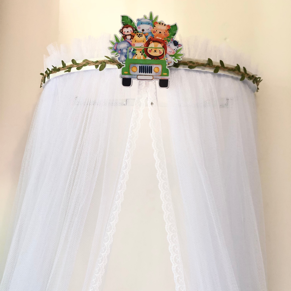 DORCEL SAFARI MENINO PARA BERÇO COM MOSQUITEIRO