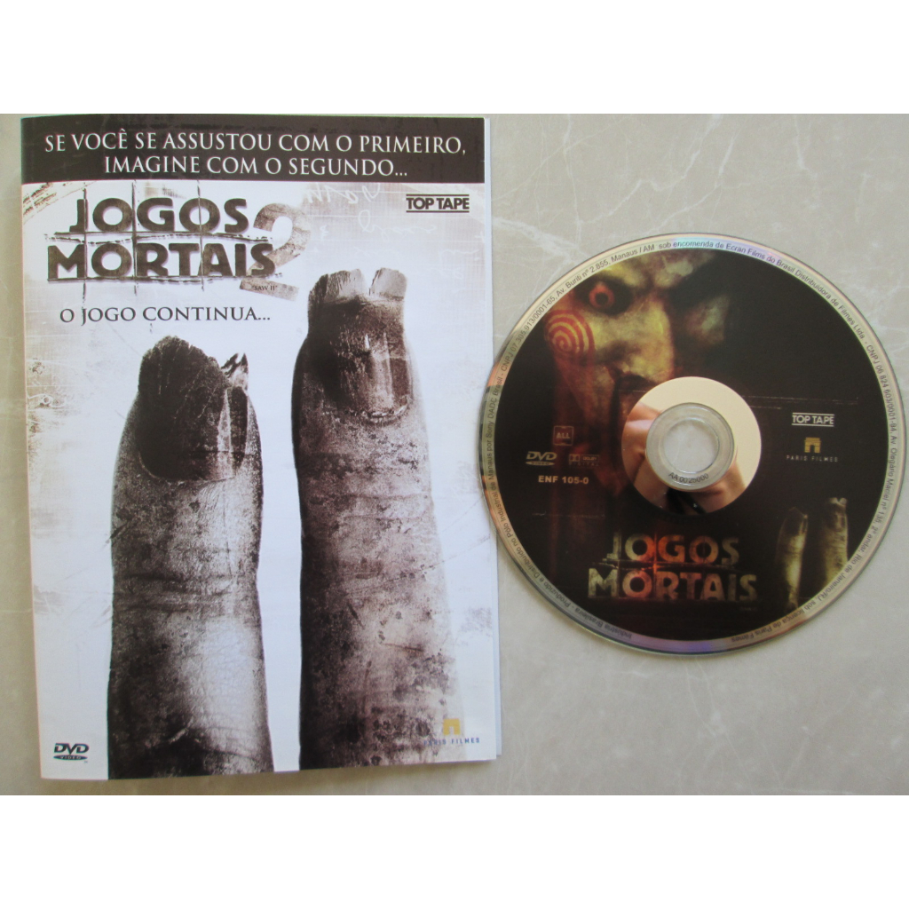 DVD - JOGOS MORTAIS / O Jogo Continua / Com Midia Do DVD Impecável / Original / Terror / Suspense