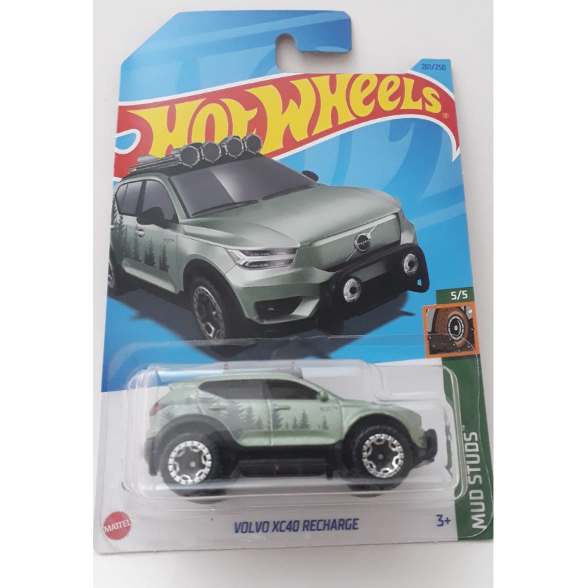 Volvo XC40 Recharge - 2023 - Verde - 1/64 - Hot Wheels - Mattel - Lote M - Miniatura