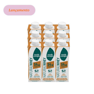 Shake Natural Whey Verde Campo Caramelo 14G - Pack C/9 Und.