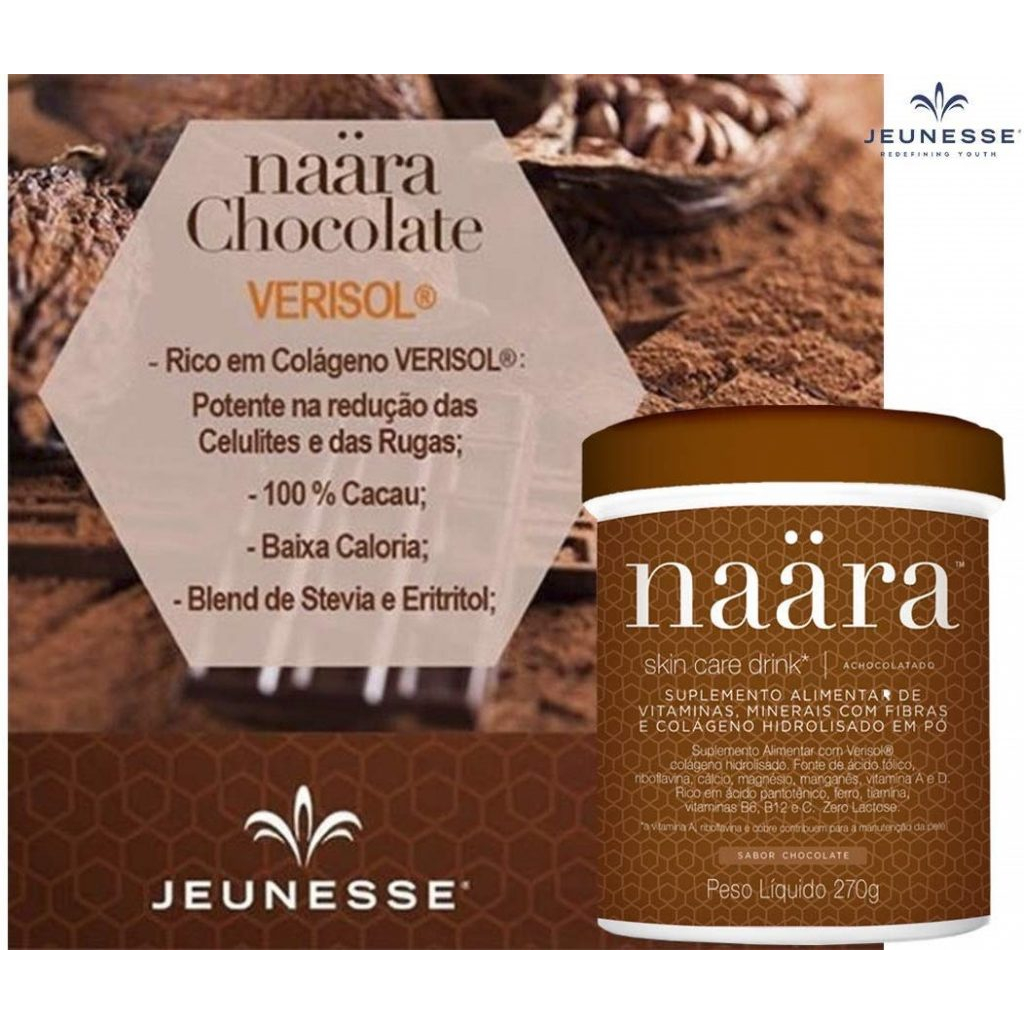 Imagem 1 de 2 de Naara Beauty Drink Colágeno Hidrolisado De Chocolate 270g Sabor ChocolateImagem 1 de 2 de Naara Beauty Drink Colágeno Hidrolisado De Chocolate 270g Sabor Chocolate Imagem 2 de 2 de Naara Beauty Drink Colágeno Hidrolisado De Chocolate 270g