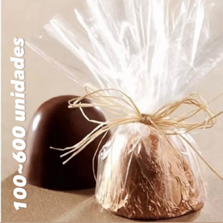KIT Embalagem para trufas bombons transparente bopp 15x15 cm.....