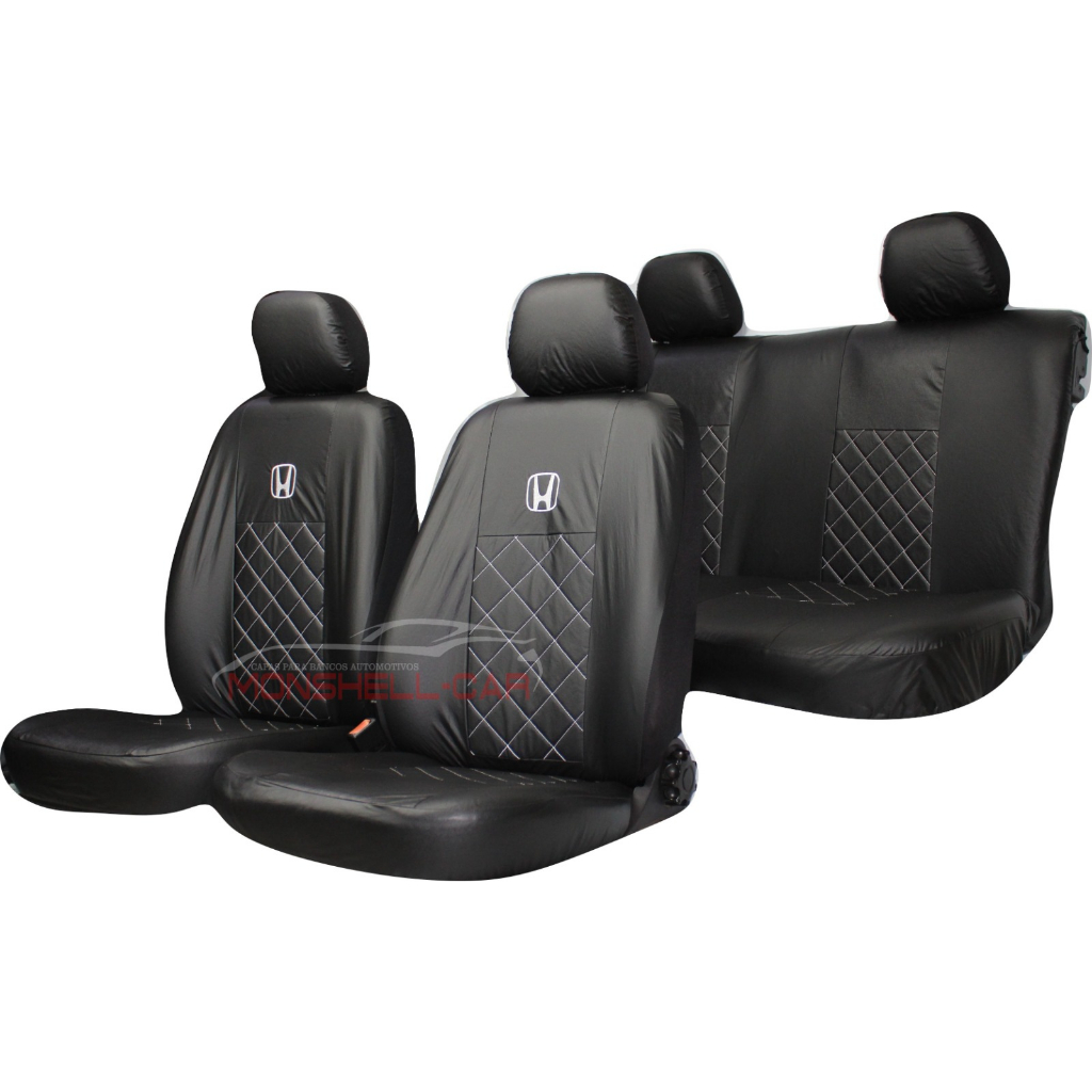 Capas Automotivas para Banco Couro Costura Personalizada Diamantada Modelos HONDA Civic City Fit